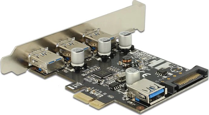 DeLOCK 4x USB-A 3.0, PCIe x1