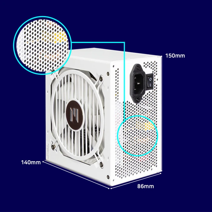 Zalman GigaMax III White ZM750-GV3 WH 750W, ATX 3.1