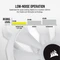 Corsair SP Series iCUE SP140 RGB Elite Dual Fan Kit, weiß, LED-Steuerung, 140mm, 2er-Pack Vorschaubild