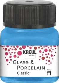 Kreul Glass & Porcelain Classic Malfarbe, hellblau, 20ml