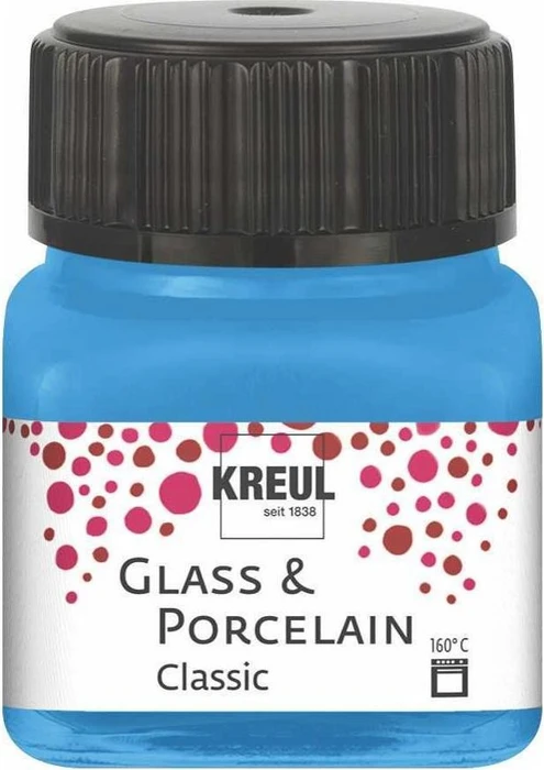 Kreul Glass & Porcelain Classic Malfarbe, hellblau, 20ml