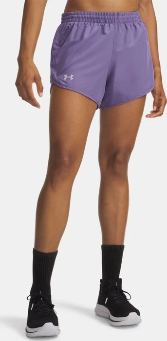 Under Armour Fly By 8cm Hose kurz purple luxe/reflective (Damen)
