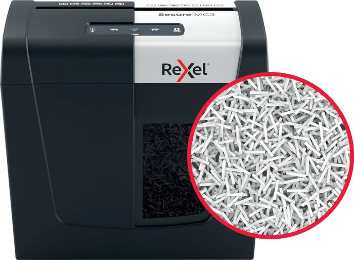Rexel Secure MC3 Whisper-Shred, 2x15mm