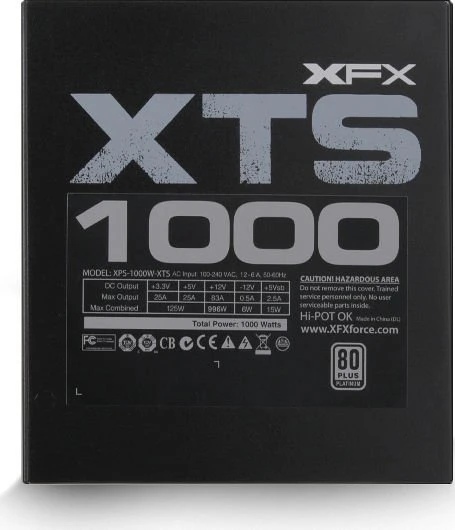XFX XTS Series 1000W, ATX 2.2
