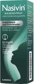 Nasivin Dosierspray ohne Konservierungsmittel für Erwachsene und Schulkinder 0.05%, 10ml