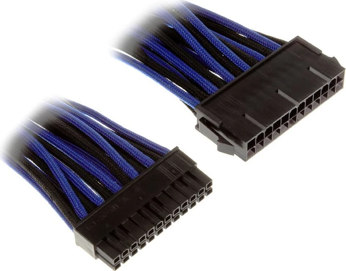 BitFenix Alchemy 24-Pin ATX Verlängerung 30cm, sleeved blau/schwarz