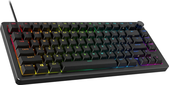 HP HyperX Alloy Rise 75, PBT, LEDs RGB, hot-swap, HyperX Linear, USB, US