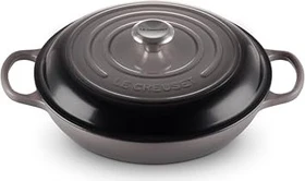 Le Creuset Gourmet-Profitopf Bräter aus Gusseisen rund 30cm 3.5l flint
