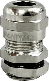 Conrad Electronic TRU Components Kabelverschraubung M12 Messing vernickelt