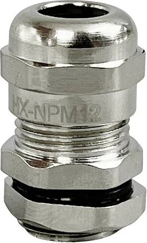 Conrad Electronic TRU Components Kabelverschraubung M12 Messing vernickelt