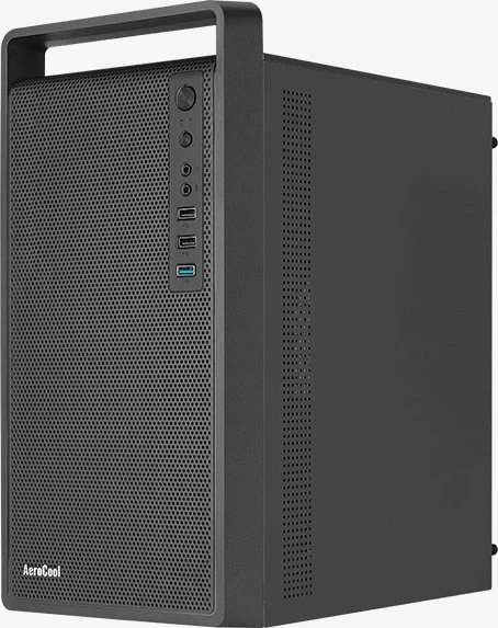 AeroCool CS-109 [V1] Black, Glasfenster