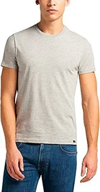 Lee Crew 2er-Pack T-Shirt kurzarm greymele/navy (Herren)
