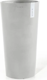 Ecopots Kunststoff-Topf Amsterdam Mid High 34cm white grey