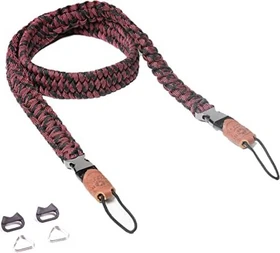 C-Rope Kameragurt Traveler aus Paracord 100cm Red Dots