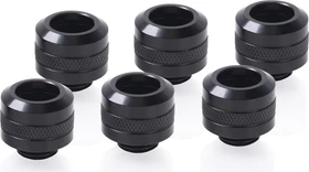 Alphacool Eiszapfen PRO Rohranschluss G1/4" auf 13mm, deep black, 6er-Pack