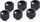 Alphacool Eiszapfen PRO Rohranschluss G1/4" auf 13mm, deep black, 6er-Pack (17475)