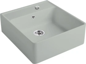 Villeroy & Boch Spülstein Becken mittig mit Ablauffernbedienung fossil