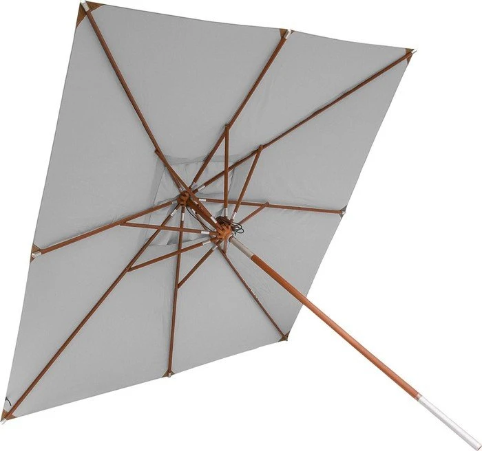 anndora Marktschirm mit Knicker 300x300cm silber grau