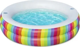 Bestway Rainbow Dreams Family Pool Planschbecken rund 206x51cm