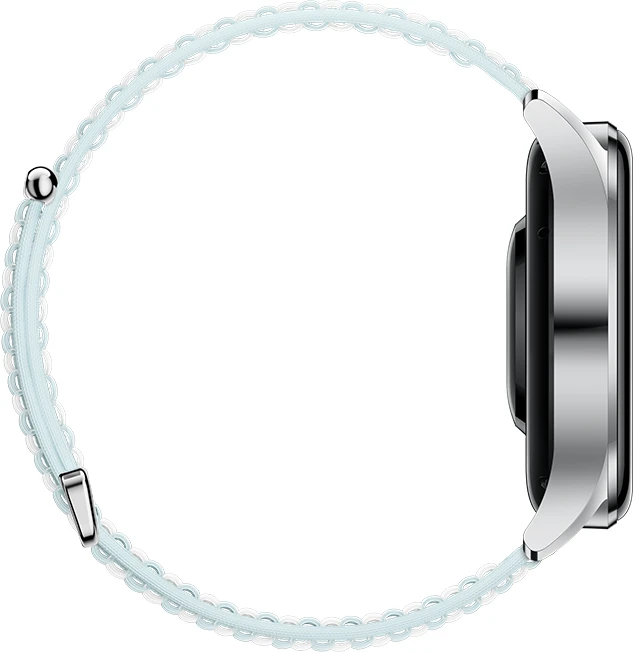 Huawei Watch 3 Classic silber mit Nylonarmband grau/blau