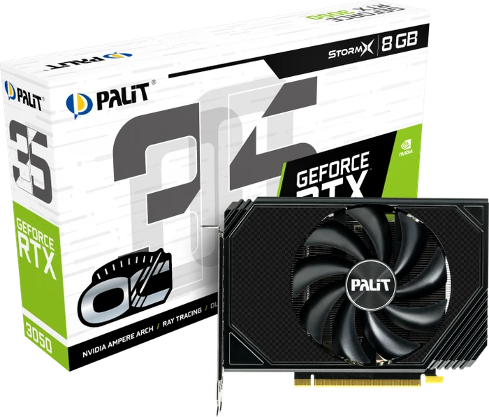 Palit GeForce RTX 3050 StormX OC, 8GB GDDR6, HDMI, 3x DP