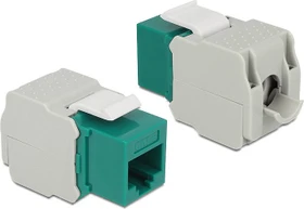 DeLOCK Keystone Modul RJ-45 Buchse via Verlegekabel Cat6, grün