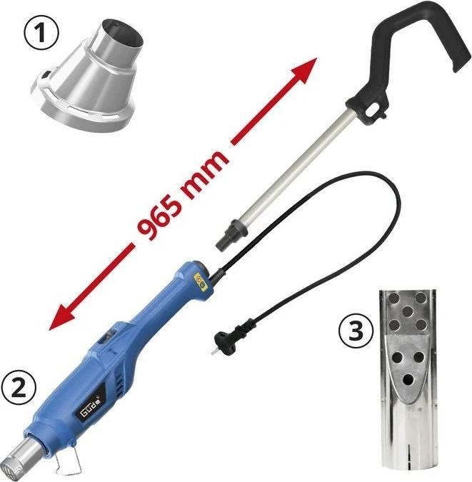 Güde UVH 600-2000 I 3in1 Unkrautvernichter/Abflammgerät