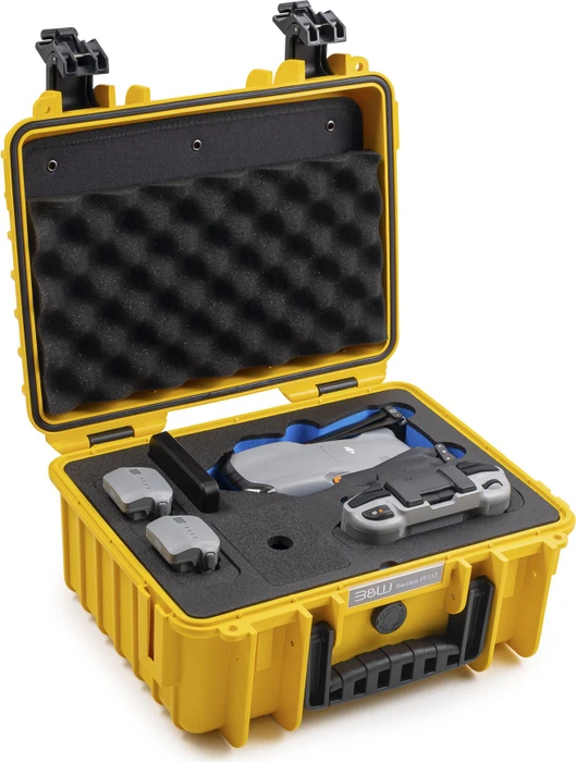 B&W International Drone Case Typ 3000 PP.117 für DJI Air 3 gelb