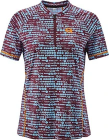 Gonso Boazzo Trikot kurzarm prune red allover (Damen)