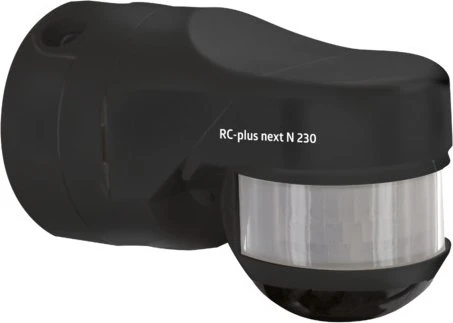 B.E.G. RC-plus next N 230 schwarz, Bewegungsmelder (93333)