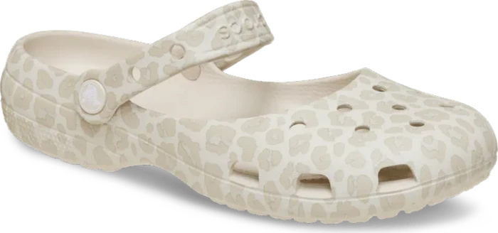 Crocs Classic Animal Ballet almond tint/leopard (Damen)