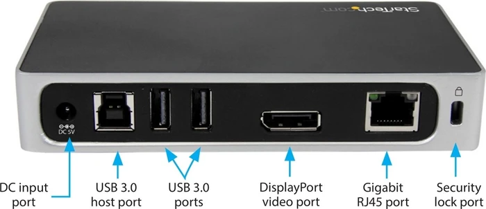 StarTech 4k DisplayPort Dockingstation, USB-B 3.0 [Buchse]