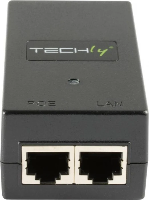 Techly Desktop PoE-Injektor, 2x RJ-45, 15W PoE