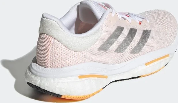 adidas Solar Glide 5 core white/silver metallic/light flash orange (Damen)