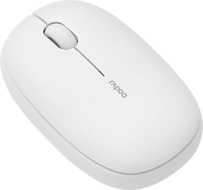 Rapoo M660 Silent Multi-mode Wireless weiß, USB/Bluetooth