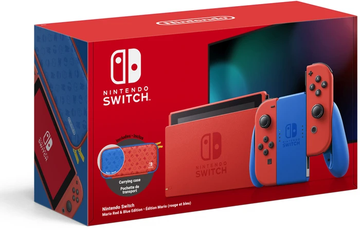 Nintendo Switch - Mario Edition rot/blau