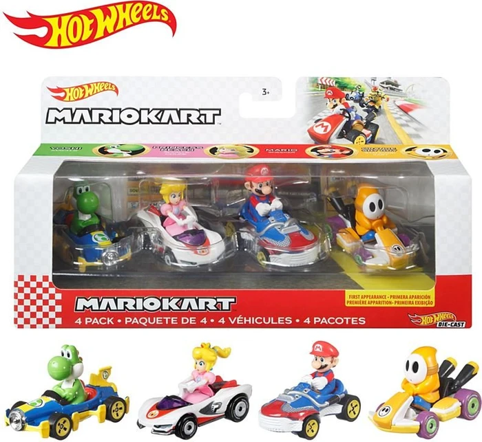 Mattel Hot Wheels Mario Kart Die-Cast-Charaktere