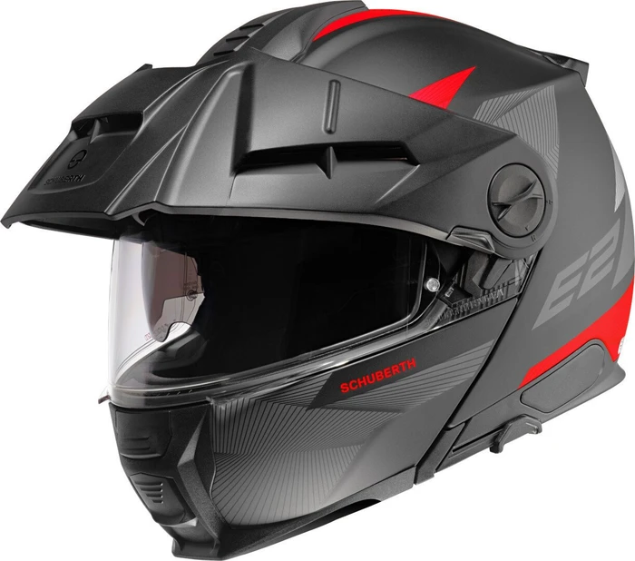 Schuberth E2 Defender matt schwarz/rot