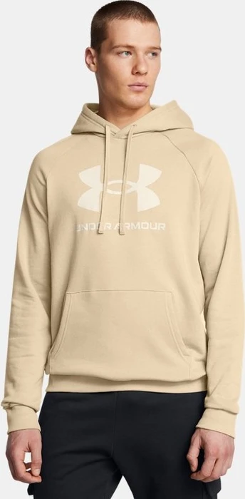 Under Armour Rival Fleece Logo Hoodie city khaki/summit white (Herren)