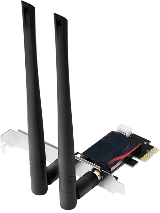 LogiLink WLAN-Adapter, 2.4GHz/5GHz/6GHz WLAN, Bluetooth 5.3, PCIe x1