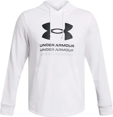 Under Armour Rival Terry mit Grafik Hoodie weiß/schwarz (Herren)