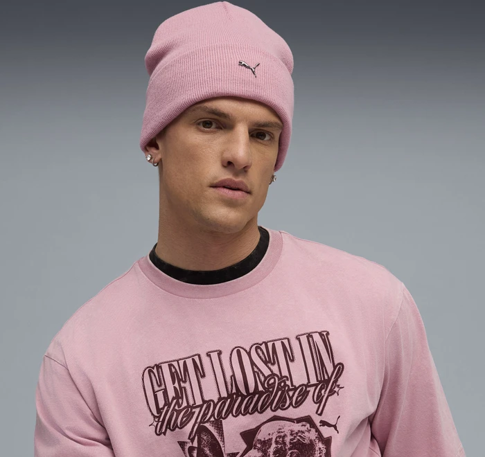 Puma Metal Cat Beanie poised pink
