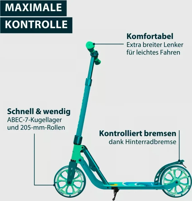 Hudora Big Wheel 205 Advanced Daydream Edition Scooter waves
