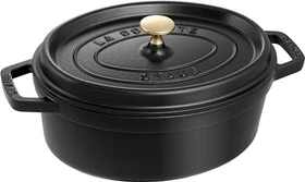 Zwilling Staub Cocotte Schmortopf oval 33.5x27cm 3.2l schwarz