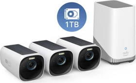 eufy S330 eufyCam 3 3-Kameras, inkl. HomeBase 3/1TB HDD, Set