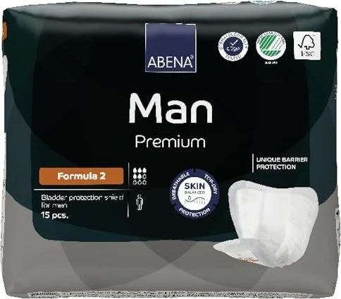 Abena Man Premium Formula 2 Hygieneeinlage, 15 Stück