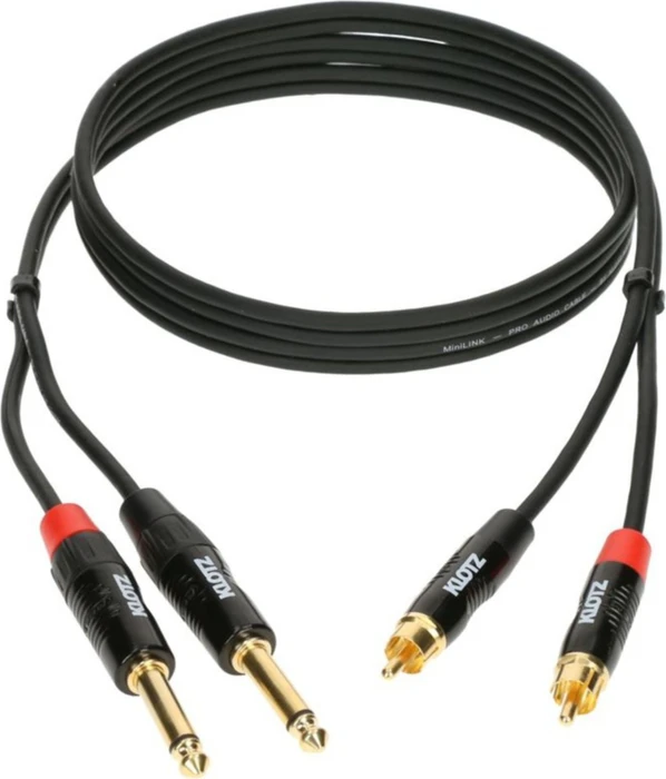 Klotz MiniLink 3 Twin Klinke/RCA 3.0m