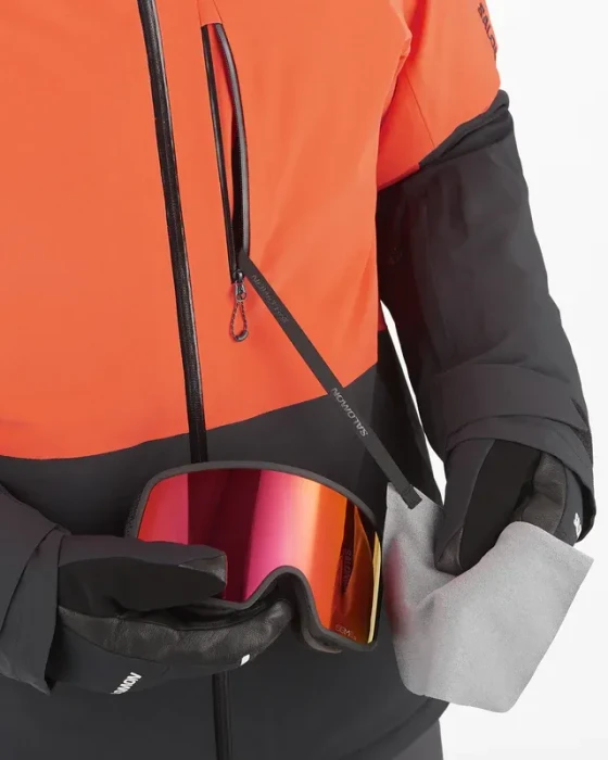 Salomon Highland Snowboardjacke cherry tomato/deep black (Herren)