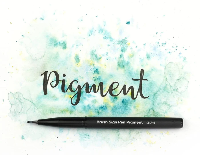 Pentel Brush Sign Pen Pigment SESP15 Black Ink Edition sortiert, 3er-Set