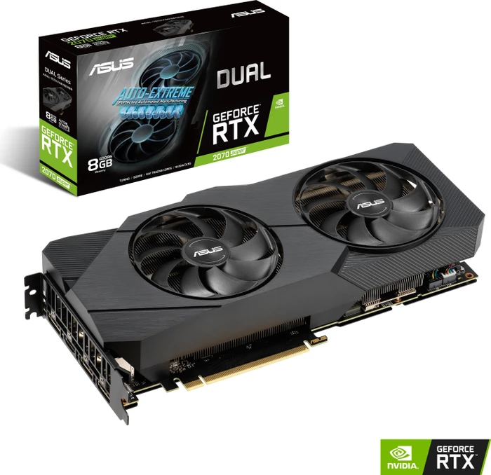 ASUS Dual GeForce RTX 2070 SUPER EVO, DUAL-RTX2070S-8G-EVO, 8GB GDDR6, HDMI, 3x DP